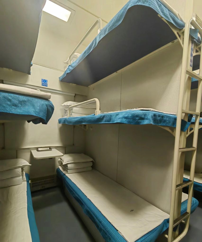 Hard sleepers on conventional overnight trains