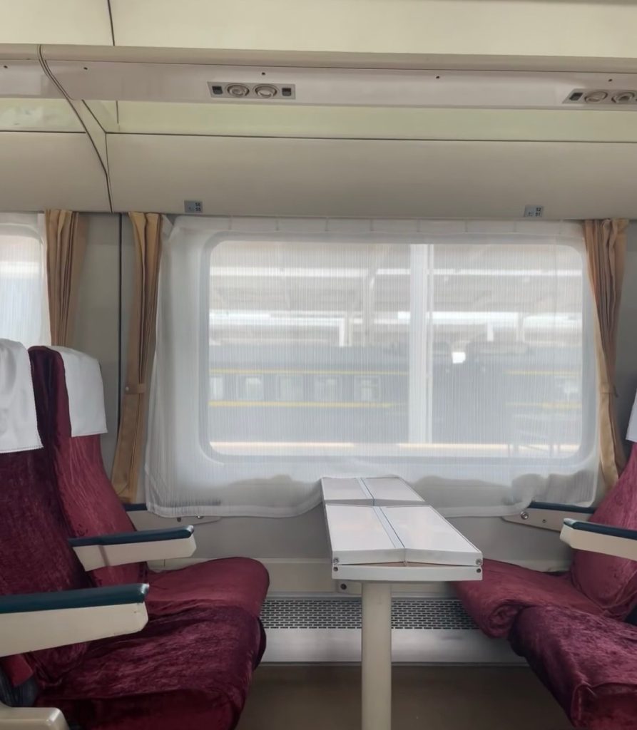 China's trains: soft seats