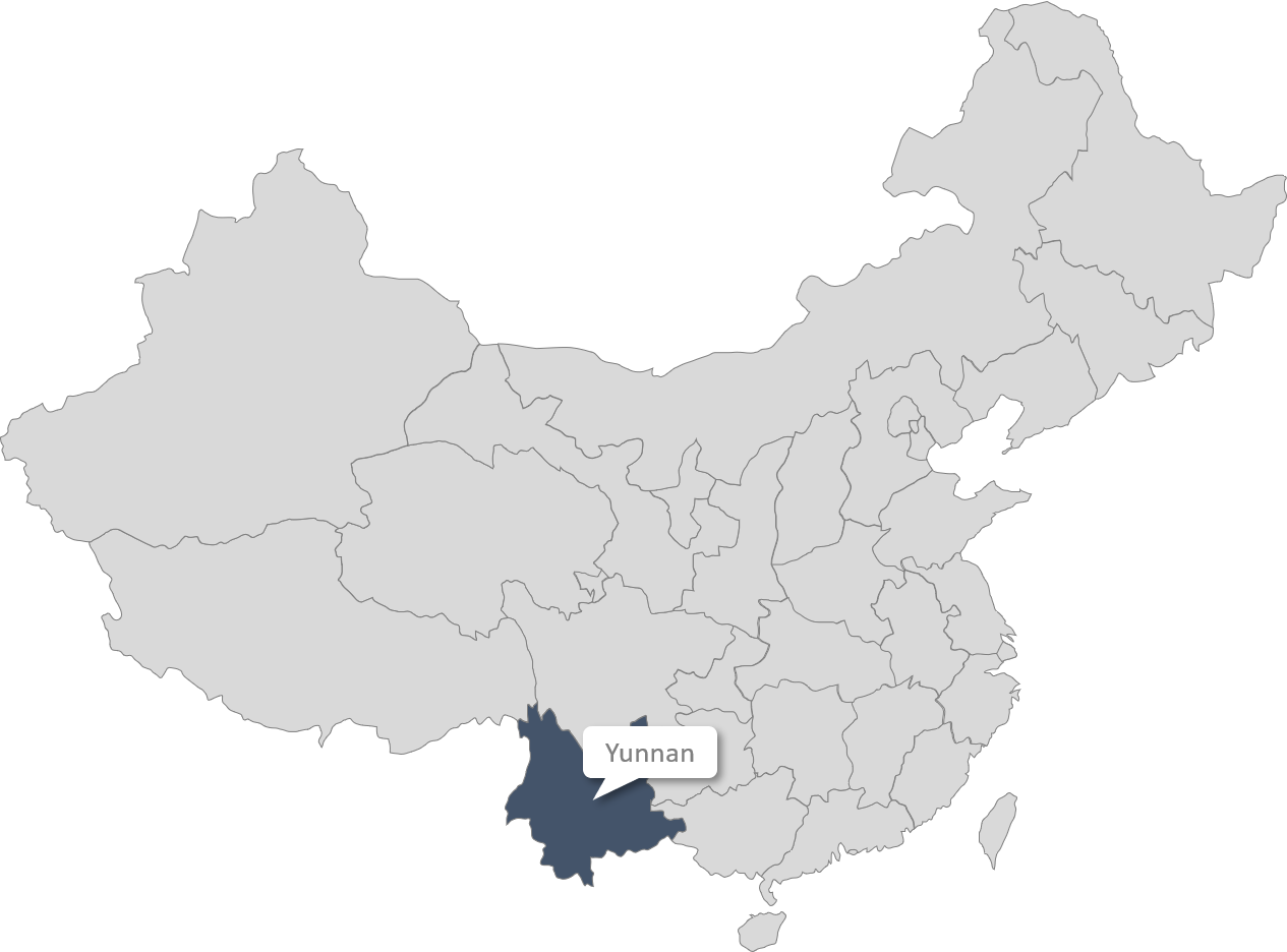 Yunnan province map